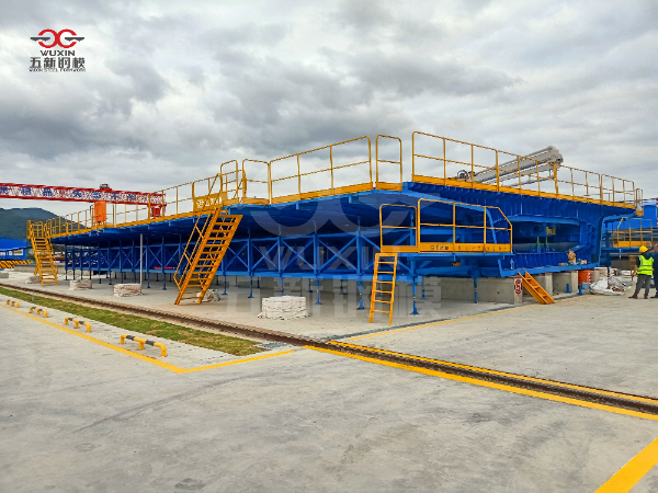 Chantier de fabrication de poutres Chunxiao pour l'autoroute de secours du port de la baie de Xiangshan, Ningbo, Chine