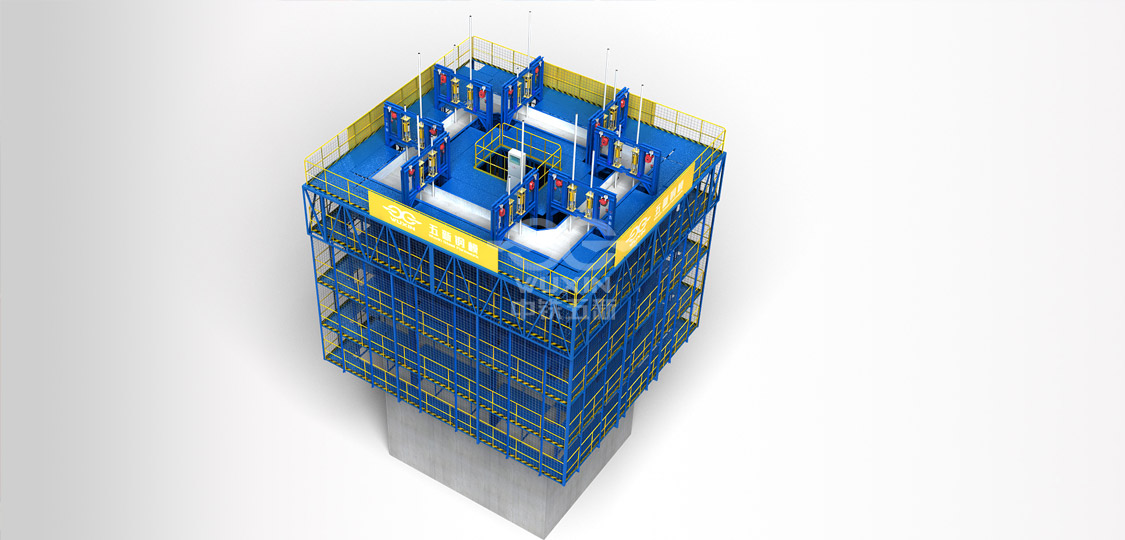 Coffrage pour la construction de piliers en hauteur